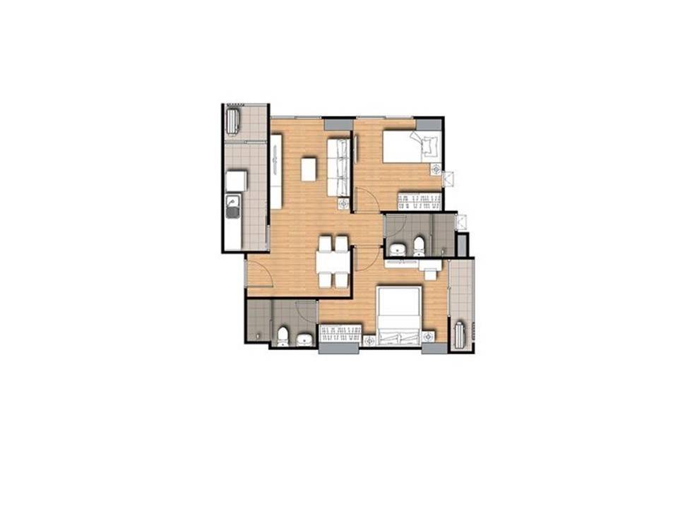 picture 2-BR Condo At Supalai Veranda Rama 9 In Bang Kapi For Sale (ID 373316) - 2/13
