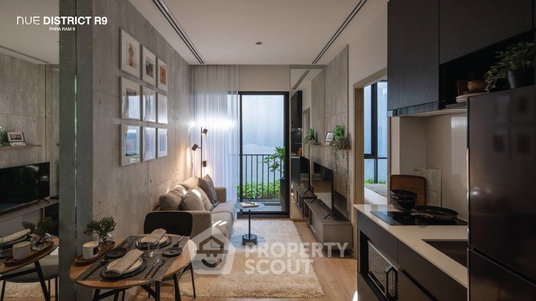 ชั้น 25 คอนโด 1 ห้องนอน Nue District R9 ใกล้ MRT พระราม 9 เพียง 200 เมตร (ID 1790217)