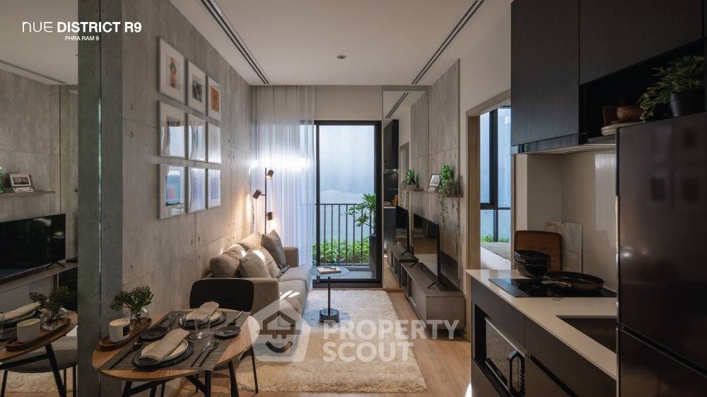 รูป ชั้น 25 คอนโด 1 ห้องนอน Nue District R9 ใกล้ MRT พระราม 9 เพียง 200 เมตร (ID 1790217) - รูปที่ 1/4