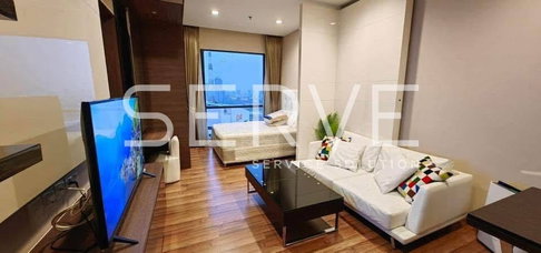 🔥ห้องสตูดิโอ ไซส์ใหญ่ กั้นเป็นสัดส่วน เฟอร์จัดเต็ม ชั้นสูงสุด วิวดีมาก คอนโดทำเลดีมาก ใกล้ MRT ศูนย์วัฒนธรรม @   IVY Ampio