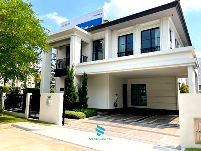 ขายบ้านเดี่ยว : ขายบ้านตัวอย่างแต่งครบ ใกล้ สนามบินสุวรรณภูมิ เพียง 10 นาที เศรษฐสิริ บางนา สุวรรณภูมิ