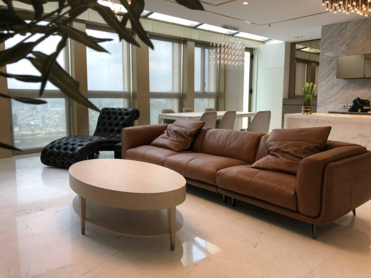 รูป ♦ Penthouse Duplex ♦ ตึก B ชั้น50+ Type D04 | 170 ตร.ม. 2 ห้องนอน | คอนโดมีSkywalk เชื่อมเข้า BTS เพลินจิตและเซ็นทรัล เอ็มแบสซี่ - รูปที่ 6/11