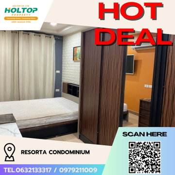 #R5050 ให้เช่าคอนโด RESORTA CONDOMINIUM (Yen Akat)
