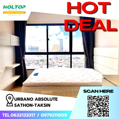 คอนโดให้เช่า : #Z1360 ให้เช่าคอนโด Urbano Absolute Sathon-Taksin