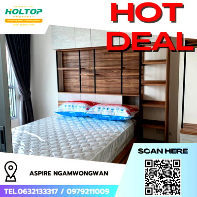 คอนโดให้เช่า : #R5082 ให้เช่าคอนโด Aspire Ngamwongwan