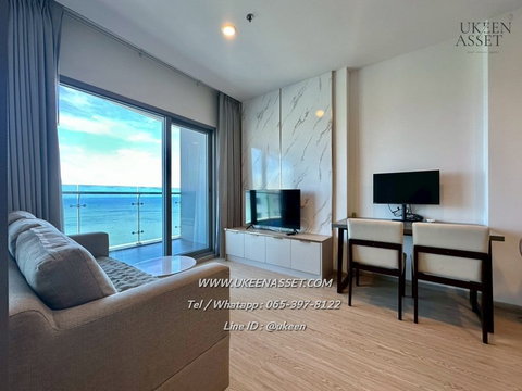 UK01-301 ให้เช่า The Symphony Condo บางแสน - ศรีราชา | 1 ห้องนอน | ขนาด 57 ตร.ม. ชั้น 20+ ค่าเช่าเพียง 26,000 บาท/เดือน เฟอร์นิเจอร์ครบพร้อมอยู่
