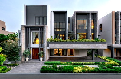 ขายบ้านเดี่ยว : P0168 ขายบ้านเดี่ยว Grand Bangkok boulevard ยาร์ด บางนา