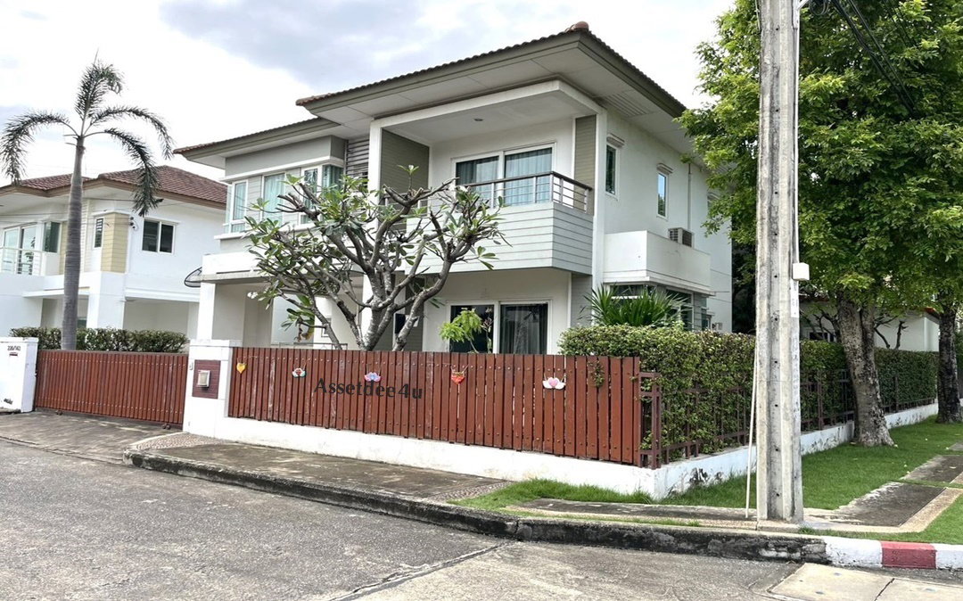 รูป AH586 ให้เช่าบ้านเดี่ยว 2 ชั้น หลังมุม สราญสิริ รามอินทรา2 เฟอร์นิเจอร์ครบ - รูปที่ 1/9