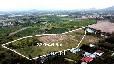 ที่ดิน หัวหิน ซ.112 : ขายที่ดิน 33-1-46 Rai วิวเขา ที่ทับใต้ เหมาะสำหรับการพัฒนา