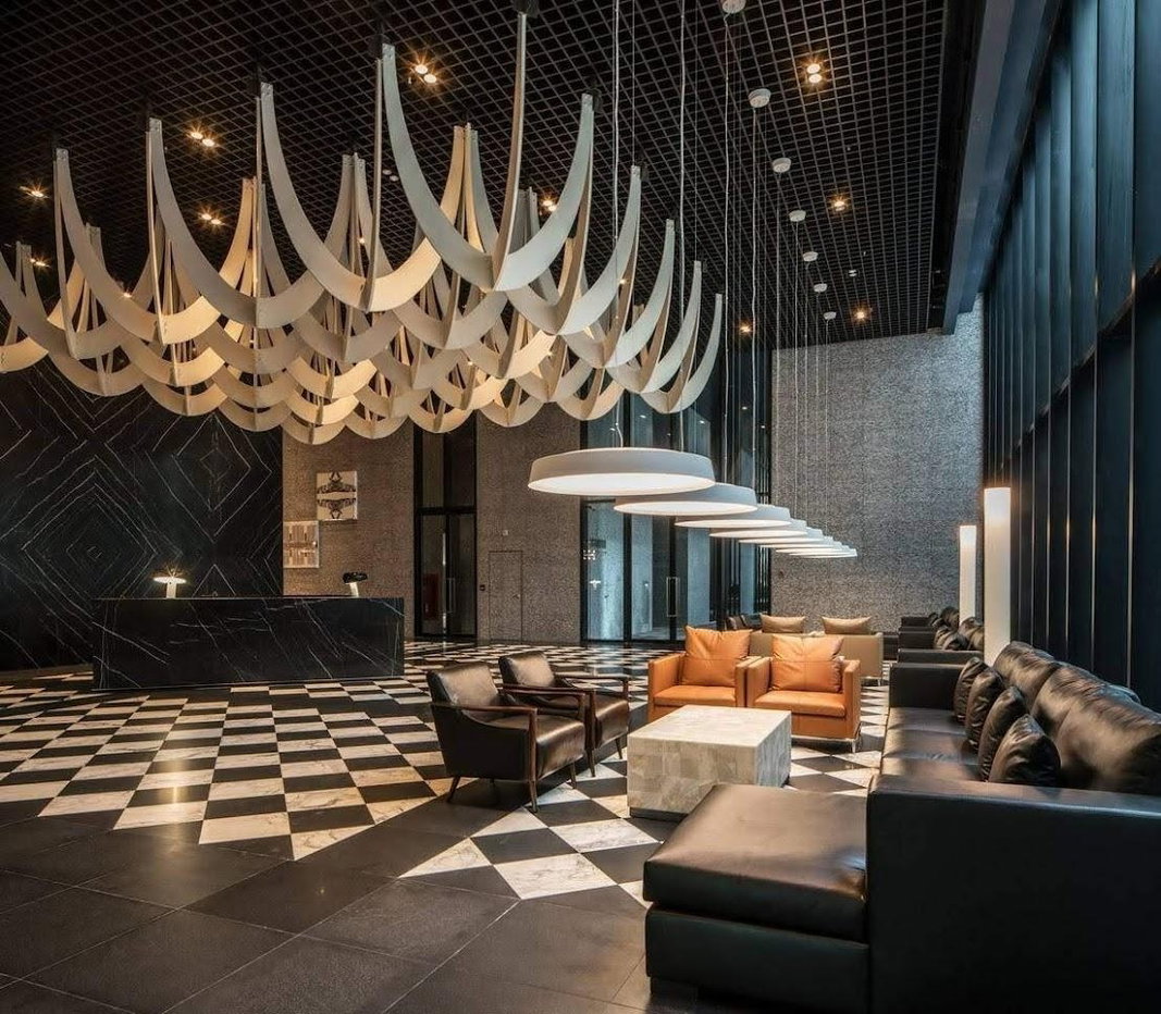 รูป ♦ Modern style ♦ ตึก C ชั้น 35+, Type A12 | 1 ห้องนอน 44.75 ตร.ม. | คอนโดมี Skywalk เชื่อมเข้า BTS เพลินจิต, Central Embassy - รูปที่ 6/17