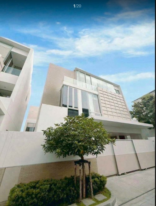 Houses for rent : 💥CP-8224💥For rent, 3-storey detached house, Noble Terra Rama 9 - Ekkamai project 👉Add Line @rentbkk
