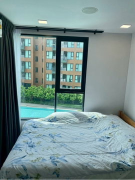 For rent Kave town colony building D floor 4 ,pool view the size is 35.10 sqm 1 bedroom 1 multipurpose room