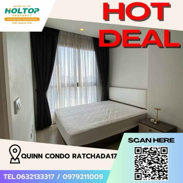 #Z1438 ให้เช่าคอนโด Quinn Condo Ratchada17
