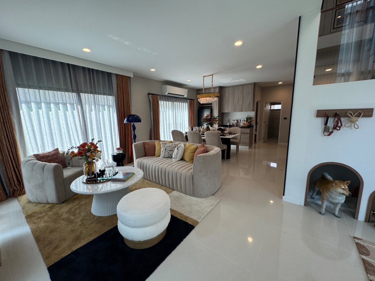 รูป ให้เช่าบ้านหรู #บ้านตัวอย่าง #ให้เช่าบ้านตัวอย่าง บุราสิริ กรุงเทพกรีฑา🏡 - รูปที่ 3/33
