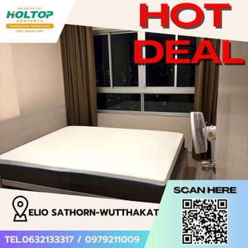 #Z1481 ให้เช่าคอนโด Elio Sathorn-Wutthakat 