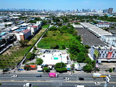 ที่ดิน ถนนปู่เจ้าสมิงพราย  : ขายที่ดินทำเลดี ติดถนนปู่เจ้าสมิงพราย 12 ไร่ ใกล้ BTS สำโรง อำเภอพระประแดง จังหวัดสมุทรปราการ