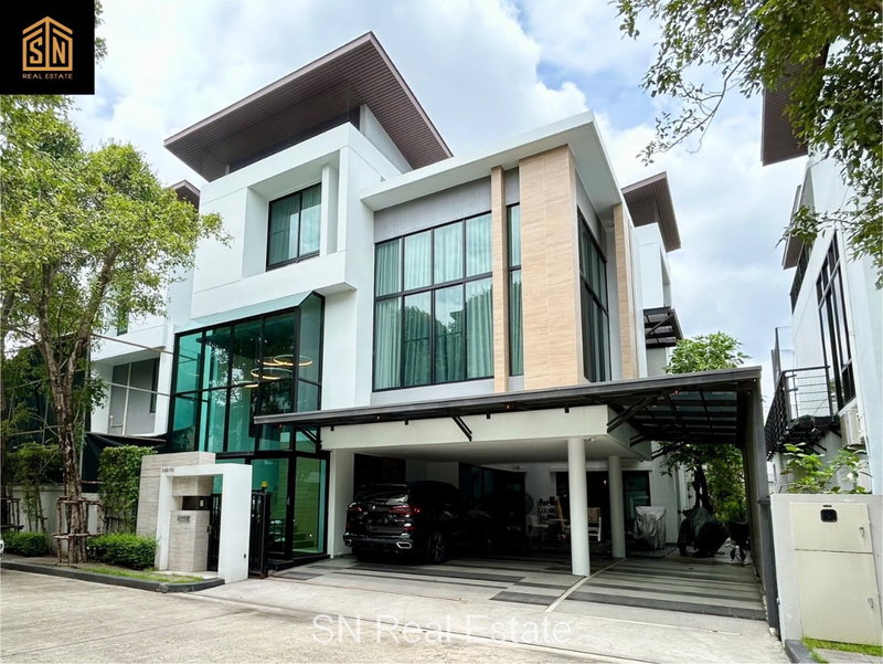 ขายบ้านเดี่ยว : ขายบ้านเดี่ยว Nirvana BEYOND ศรีนครินทร์ บ้านหรู 3 ชั้น แต่งเสร็จพร้อมอยู่ เฟอร์นิเจอร์ครบ