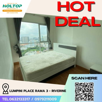 #R5264  ให้เช่าคอนโด Lumpini Place Rama 3 - Riverine