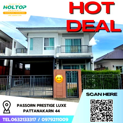 บ้านเดี่ยวให้เช่า : #R5255 ให้เช่าบ้าน Passorn Prestige Luxe Pattanakarn 44 