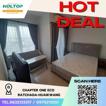 #S4151 ให้เช่า Chapter One Eco Ratchada-Huaikwang