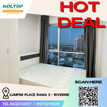 #R5279  ให้เช่าคอนโด Lumpini Place Rama 3 - Riverine