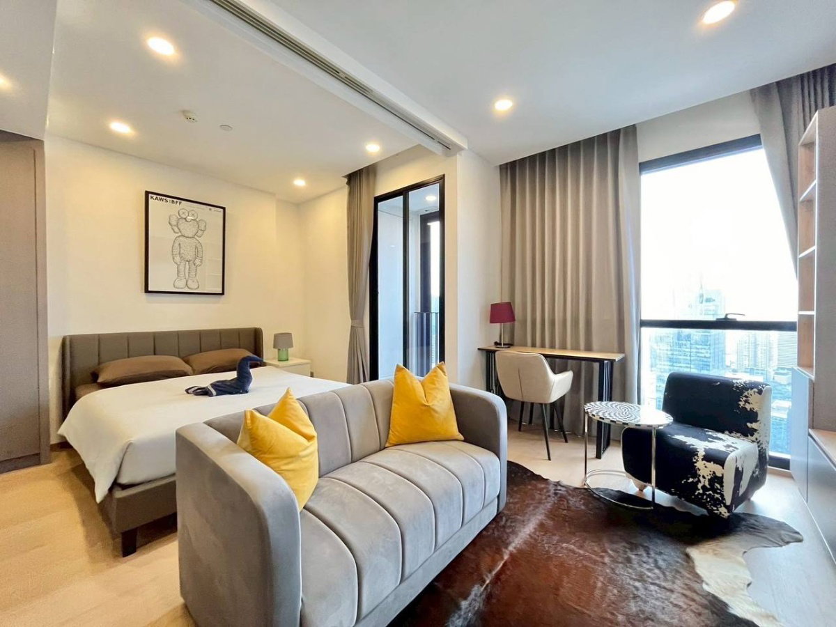 รูป Ashton Chula Silom【𝐒𝐄𝐋𝐋 & 𝐑𝐄𝐍𝐓】🔥ดาร์กโทนหรูหราแบบเรียบแพง เหมาะกับคนเมืองมีสไตล์🔥  ติดต่อไลน์ไอดี: @hacondo - รูปที่ 3/10