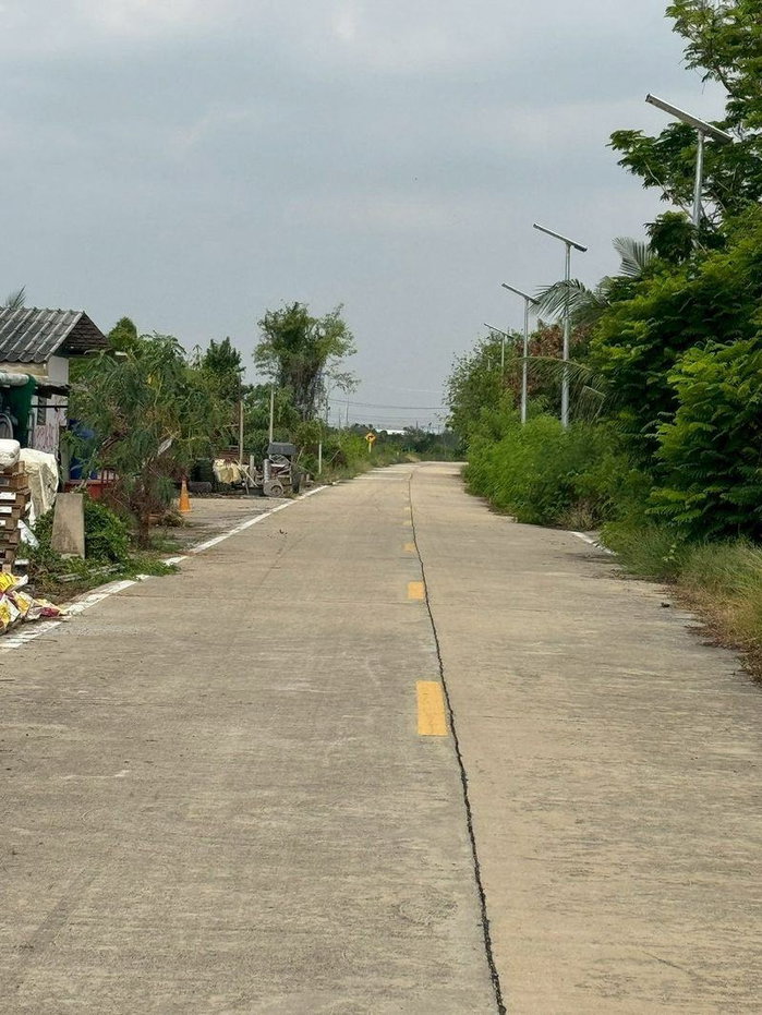 รูป ขายที่ดิน 17ไร่ ติดถนนคลองสวน คลองป่าง ประชาอุทิศ พระสมุทรเจดีย์ สมุทรปราการ - รูปที่ 2/4