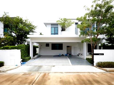 ขายบ้านเดี่ยว : ขายบ้าน หมู่บ้านมัณฑนา กม.15  แบบบ้าน Premier บ้านเลขที่สวย รวยทรัพย์