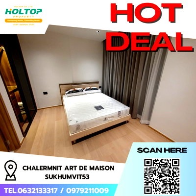 คอนโดให้เช่า : #R5326  ให้เช่าคอนโด Chalermnit Art De Maison Sukhumvit53