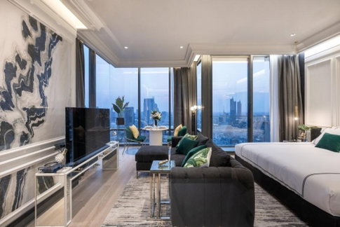 Ashton Silom  South-West view (Mahanakhon - Chao Phraya River) 1 bedroom / 1 bathroom