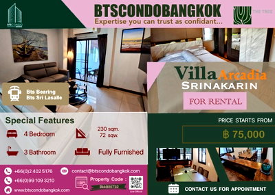บ้านเดี่ยวให้เช่า : 🔥🐕‍🦺🦮Pet Friendly Townhome in Sukhumvit 4BR 72 sq.w 230 sqm. fully furnished with the best price for Rental