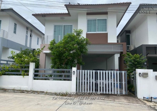รูป UK01-307 ให้เช่าบ้านเดี่ยว 3 ห้องนอน หมู่บ้านเลควัลเล่ย์ ศรีราชา ชลบุรี : ค่าเช่าเพียง 25,000 บาท/เดือน - รูปที่ 6/14