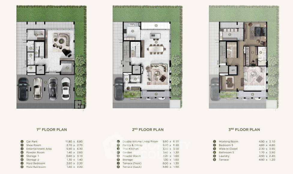 รูป บ้าน 5 ห้องนอน พร้อมเลี้ยงสัตว์ได้ โครงการ ARCH Sukhumvit 39 ใกล้ MRT เพชรบุรี (ID 1492570) - รูปที่ 8/9