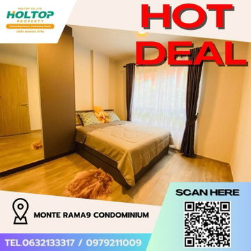 #Z1757💥040868🔥Condo for rent: Monte Rama 9 Condominium