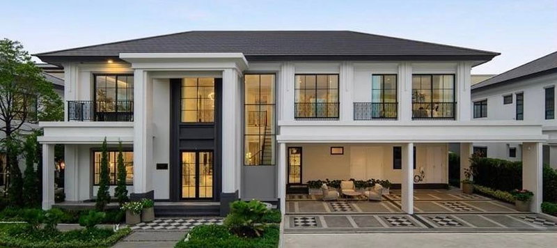 บ้านเดี่ยวให้เช่า : 🏡 ให้เช่าบ้านเดี่ยวหรู โครงการเศรษฐสิริ บางนา - สุวรรณภูมิ ✔️5 ห้องนอน 6 ห้องน้ำ 🔐𝗖𝗼𝗱𝗲  : #OL2304_101