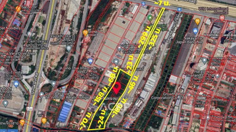 ขายที่ดินแปลงใหญ่ ติดถนนบางนา-ตราด ใกล้สถานีรถไฟฟ้าศรีเอี่ยม เหมาะพัฒนาโครงการอสังหาฯ รหัส 00157114