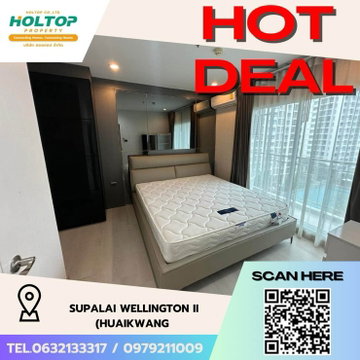 #Z1815💥060868🔥ให้เช่าคอนโด Supalai Wellington II (Huaikwang) 