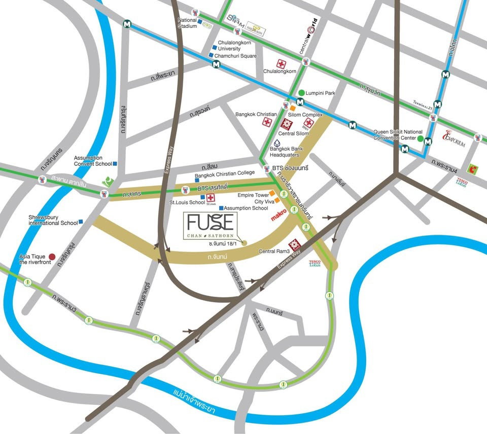 รูป ให้เช่า Fuse Chan Sathorn (ฟิวส์ จันทน์ สาทร) Line : @condo24 (มี@ด้วย) - รูปที่ 19/19