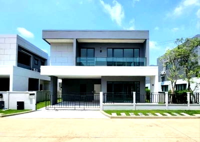 Houses for sale Suwannaphum International Airport : 💥SL-8461💥Single-family home for sale with tenant, Centro Bangna project, with furniture and appliances 👉 Add Line @luxeliving