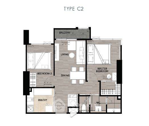 รูป คอนโดมิเนียมขาย 2 ห้องนอน ชั้น 21 โครงการ Niche MONO Mega Space Bangna (ID 1366204) - รูปที่ 5/7