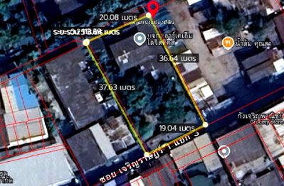 ที่ดิน เอไอเอ สาทร ทาวเวอร์ : ที่หายาก! ขาย ที่ดิน  ซอยโรงน้ำแข็งเก่า ถนนสาทรใต้ (ซ.เจริญราษฏร์1 แยก 3 ) โฉนด 190 ตรว. .