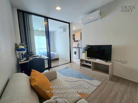 UK01-314 ให้เช่า ดีคอนโด เวล ศรีราชา D Condo Vale Sriracha: 8,000/เดือน 1 Bed 25.5 ตร.ม. ตึกB ชั้น 3 | คอนโดใหม่ติดรั้ว ม.เกษตร ติดถนนสุขุมวิท