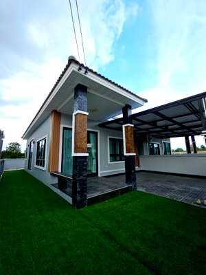 Twin houses for sale Chonburi : UK07-008 Semi-detached house for sale 🏡PANA PARK3 [ Price 2,xx ] 📍Nong Hong Soi 17 #New house #Pana Park 3 project opens a new phase