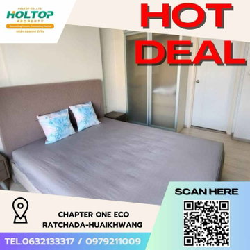 #Z1874💥110868🔥 Condo for rent: Chapter One Eco Ratchada-Huai Khwang