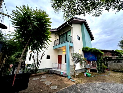 บ้านเดี่ยว ม.เกษตรศาสตร์ : ขายบ้าน ที่ตั้ง ท่าวังตาล สารภี ติดกับอำเภอเมืองเชียงใหม่ บ้านสไตล์ญี่ปุ่น อายุ 4 ปี แปลนมุม อยู่ระหว่าง วงแหวนรอบสองกับรอบสาม T.0946511456