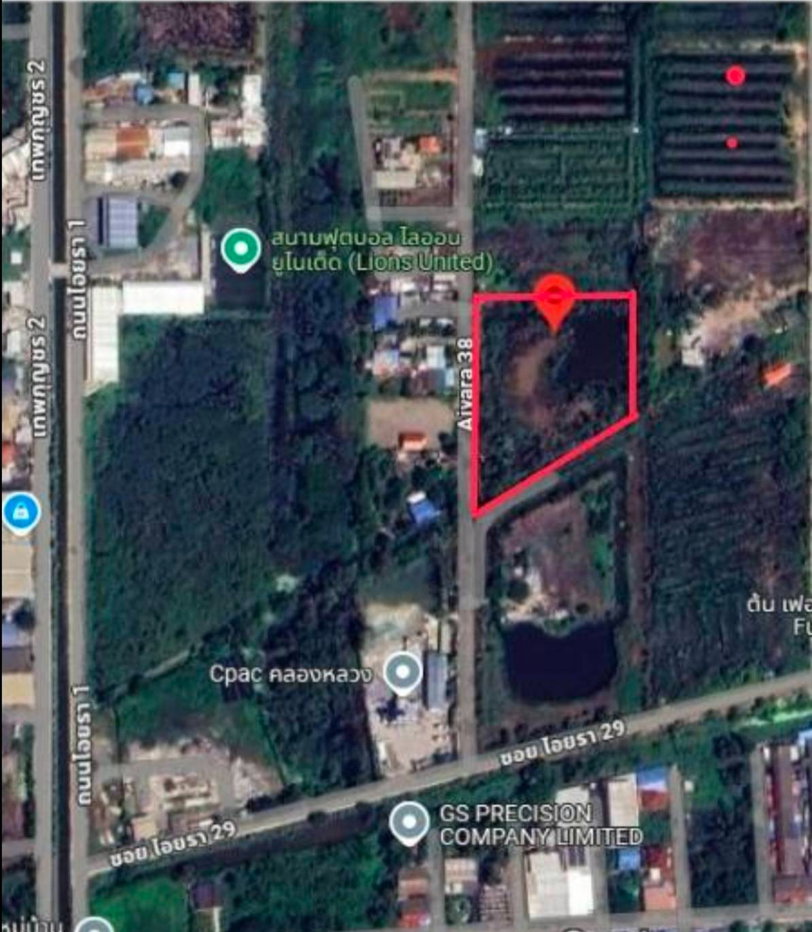 รูป ที่ดินใกล้ตลาดไท ห่างจาก สนง.ที่ดินคลองหลวง  เพียง 1 กม. ขนาด 5ไร่ 2 งาน 86วา2 - รูปที่ 6/6