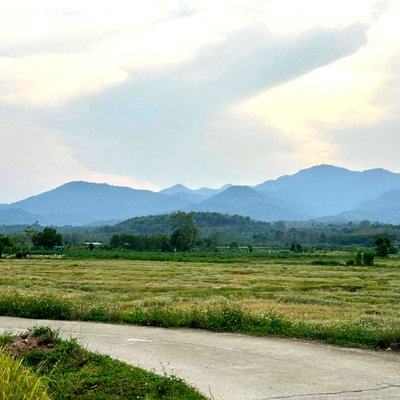 Land for sale Chiang Mai : 🌿 Beautiful Mountain View Land for Sale in Fang, Chiang Mai 🍃 Perfect for a country home, vacation house, or a stylish café in nature 🌳