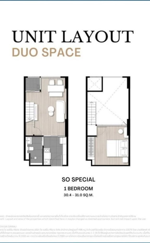รูป ขายใบจอง So Origin Siriraj ห้อง Duo Space เพดานสูง 4.2 ม. | ชั้น 6 วิวโล่ง  - รูปที่ 6/11
