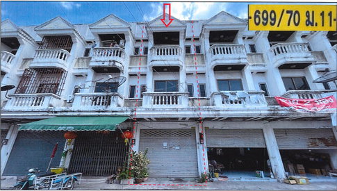 อาคารพาณิชย์ 16 ตร.วา อุดมกิตต์ 1 อำเภอศรีราชา จังหวัดชลบุรี 915,000
