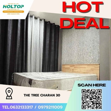 #Z1909💥130868🔥 Condo for rent: The Tree Charan 30
